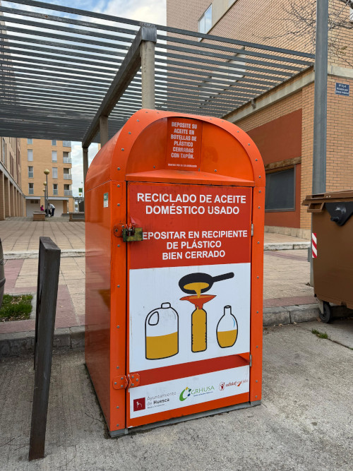 Huesca recicló cerca de 19.000 litros de aceite en 2024